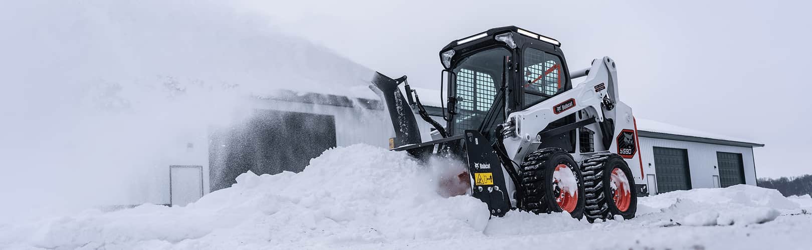 Bobcat Skid Steer in snow