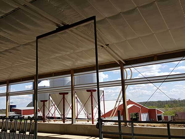 feed conveyor system overhead rail